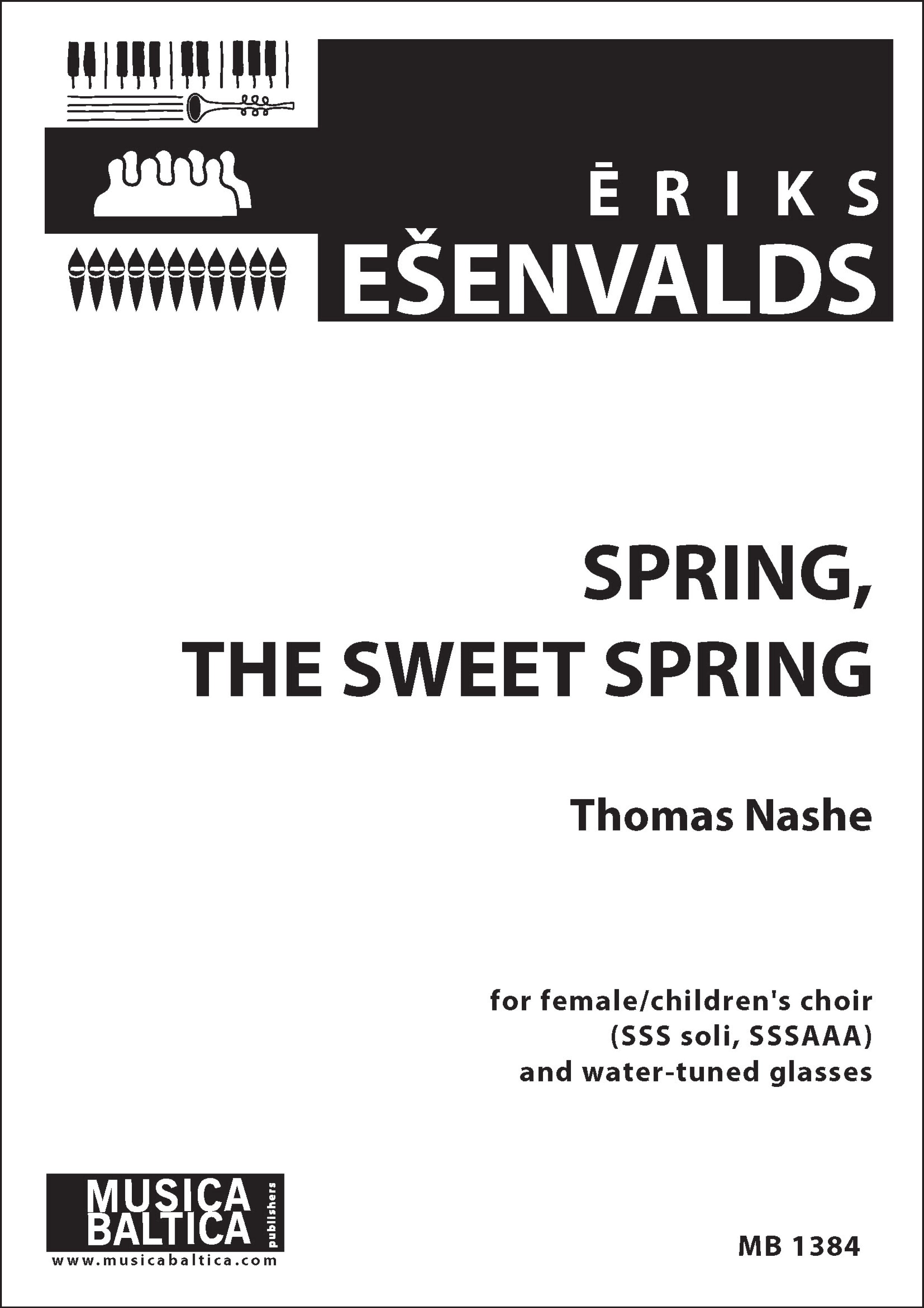 Sprint, The Sweet Spring for SSS Soli, SSSAAA Choir and Water-Tuned Glasses Cover Image
