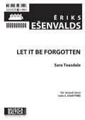 Let It Be Forgotten for SSAATTBB Choir Cover Image