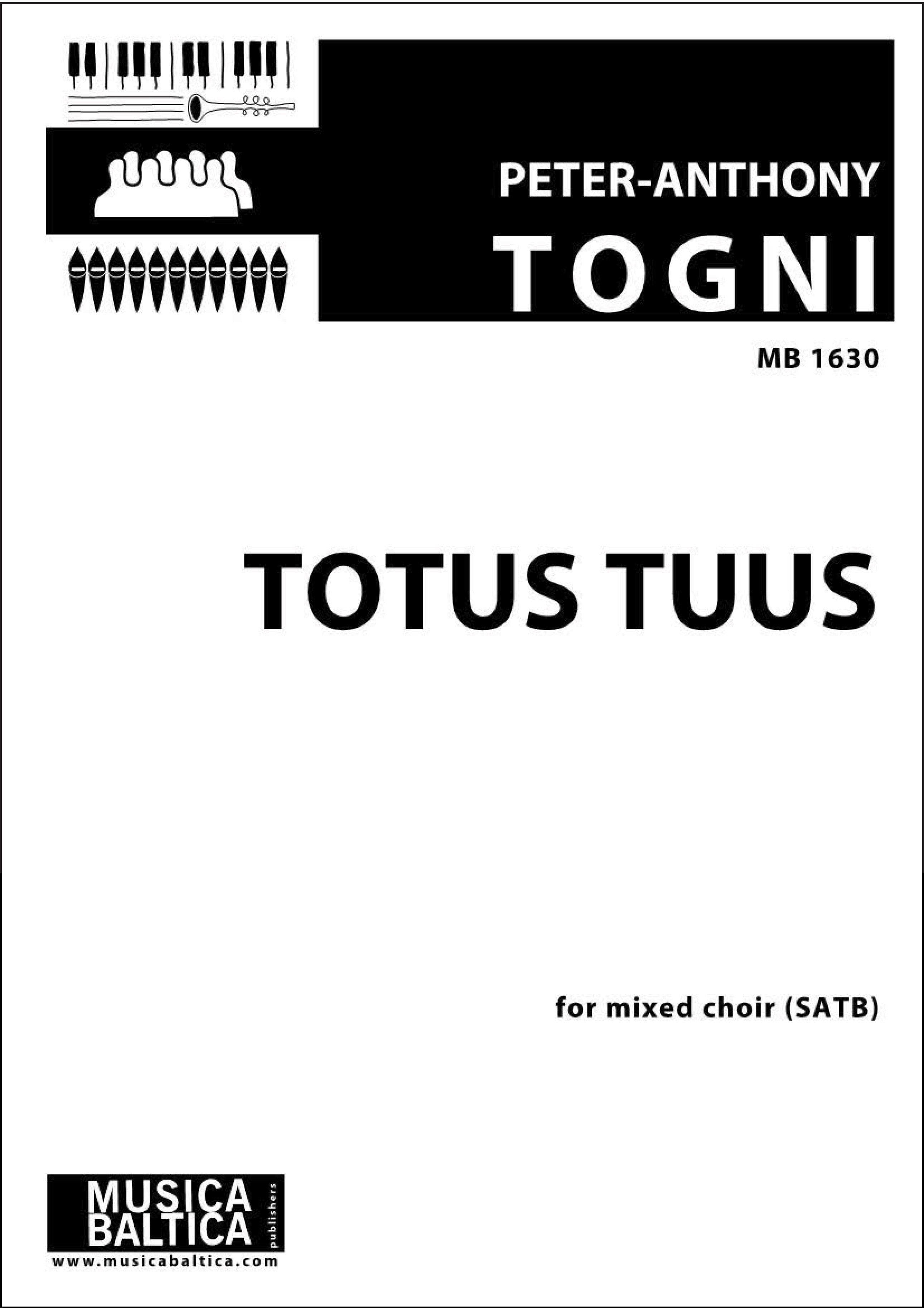 Totus Tuus for SATB Choir Cover Image