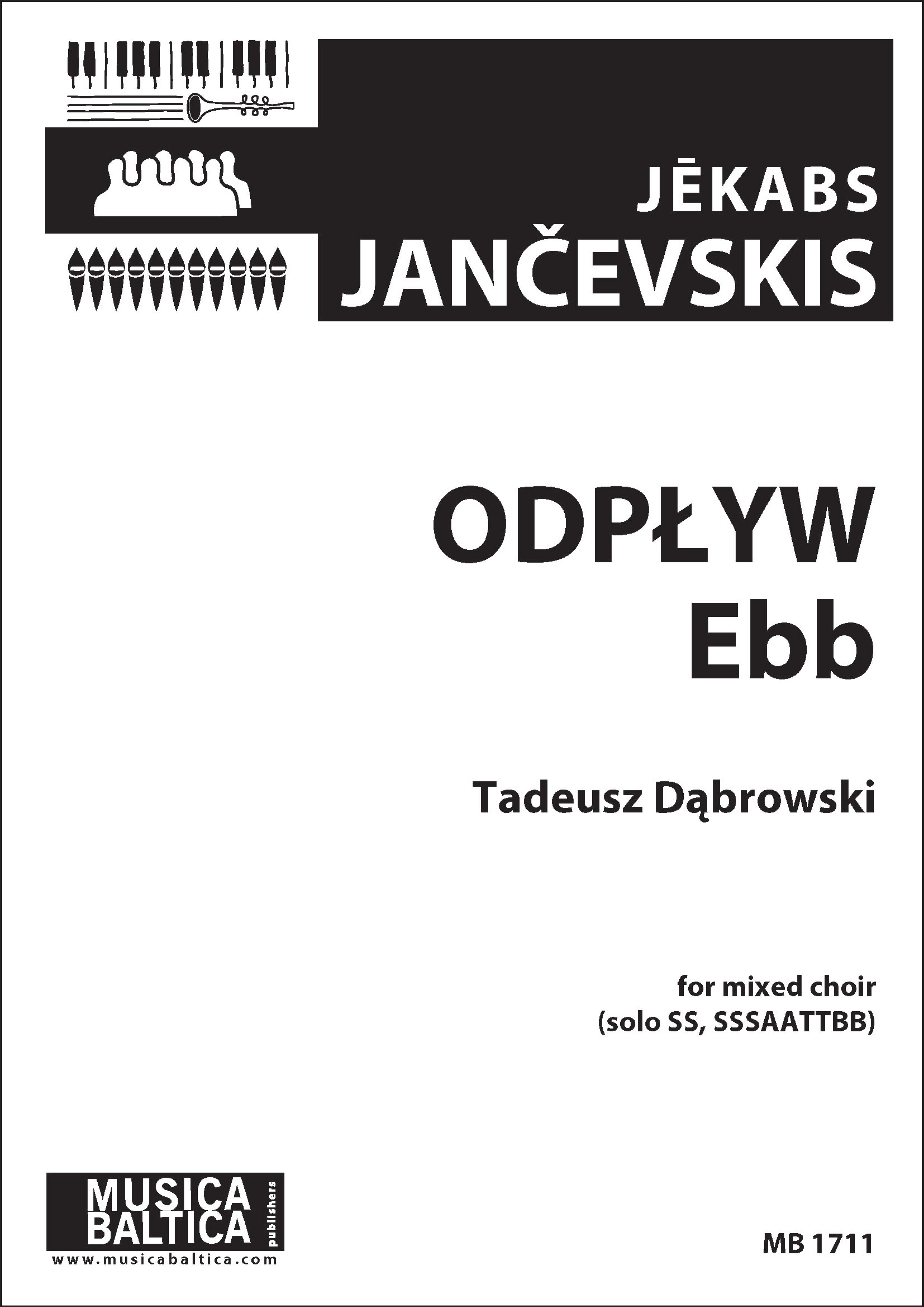 Odplyw ('Ebb tide') (Mixed Choir) Cover Image