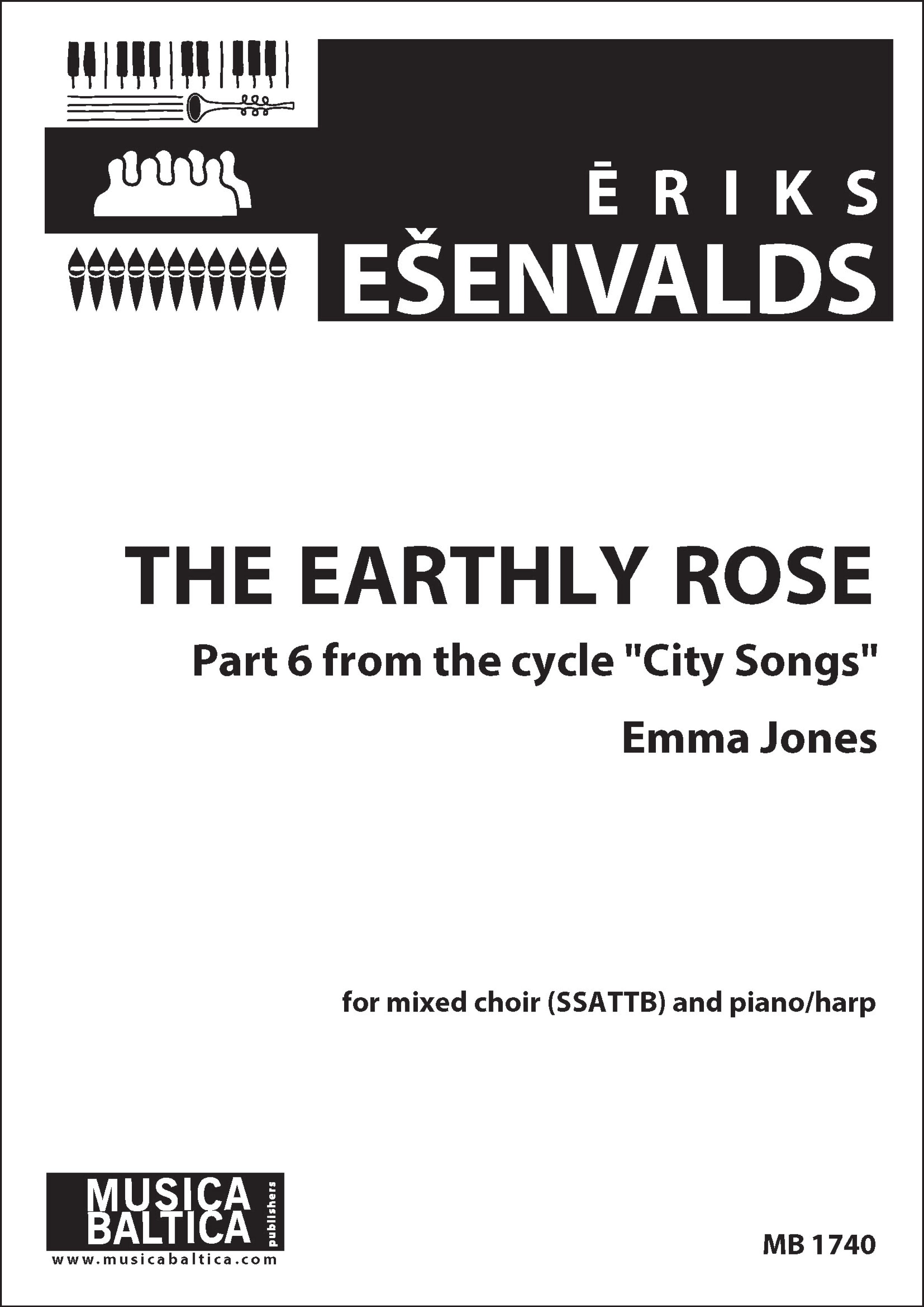 The Earthly Rose for SSATTB Choir Cover Image