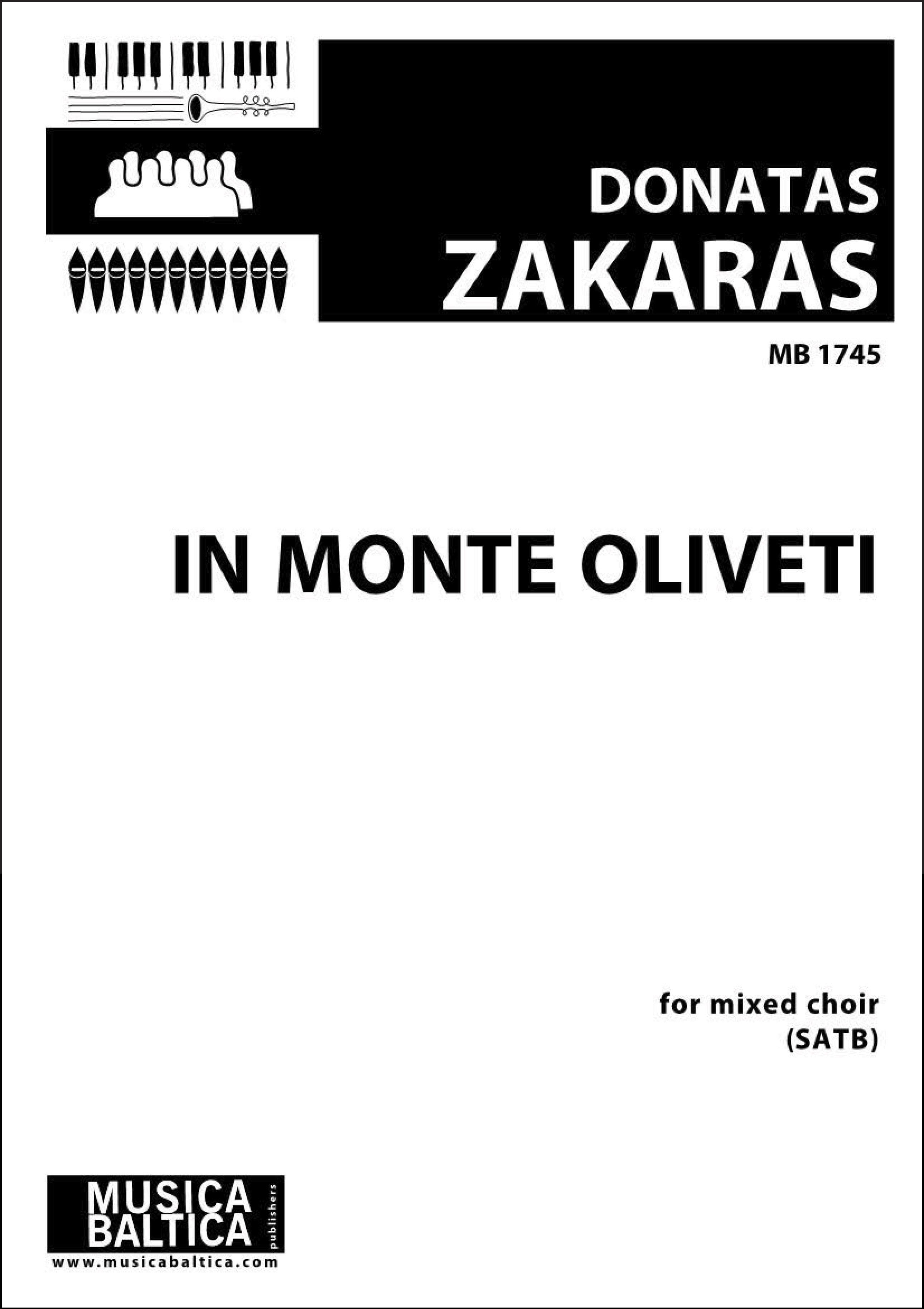 In Monte Oliveti for SATB Choir Cover Image
