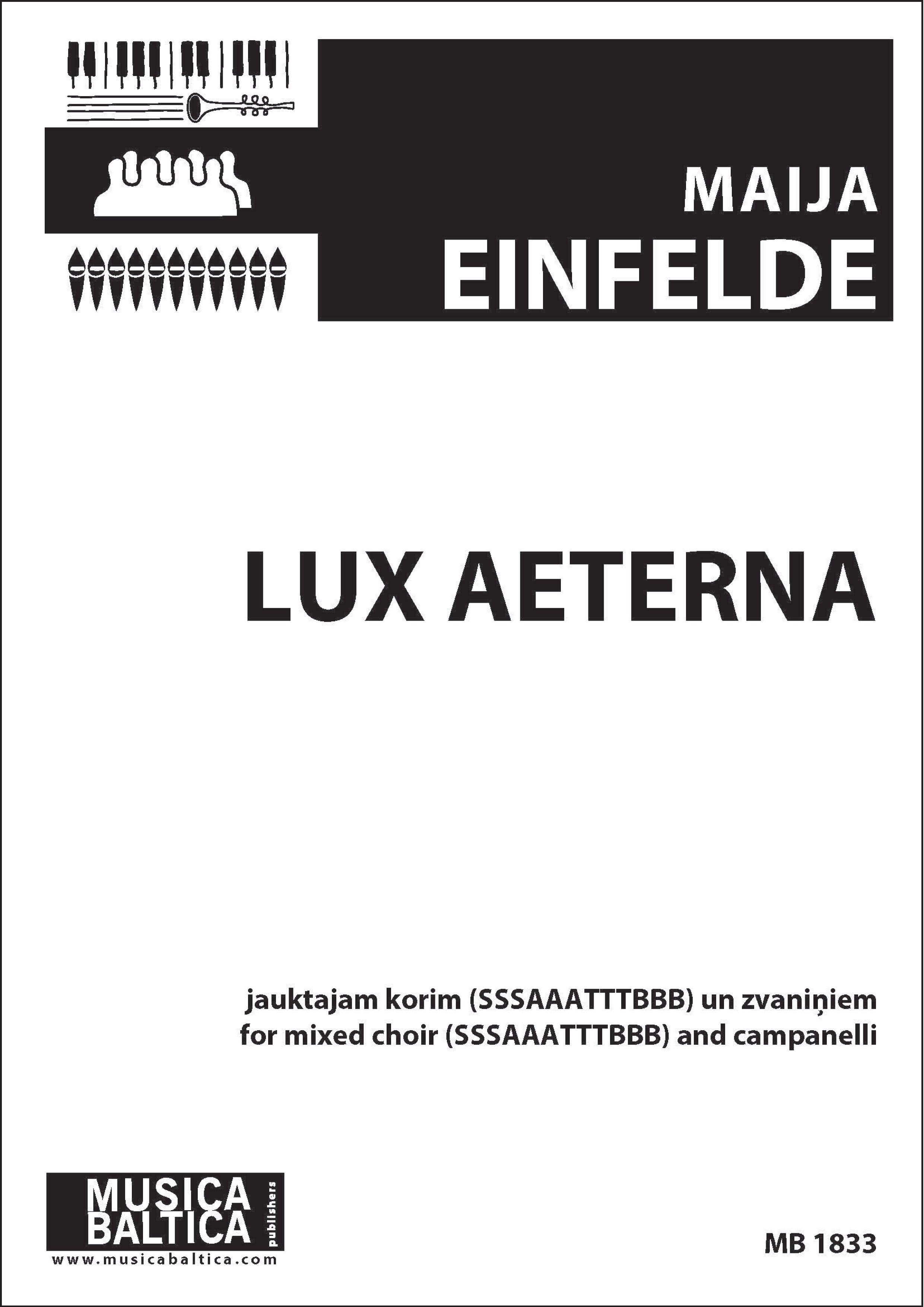 Lux aeterna (Mixed Choir) Cover Image