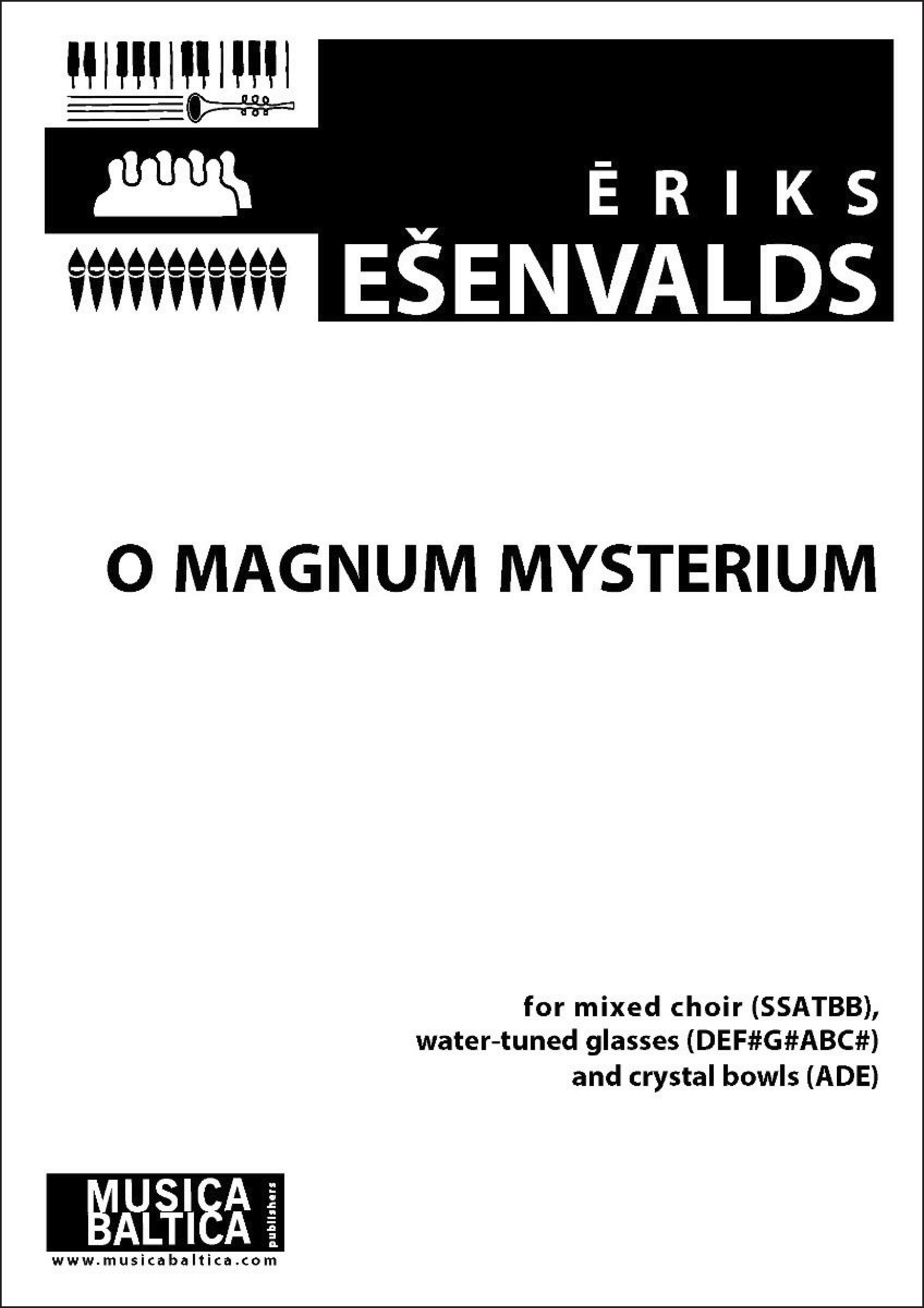 O Magnum Mysterium for SSATBB Choir, Water-Tuned Glasses and Crystal Bowls Cover Image