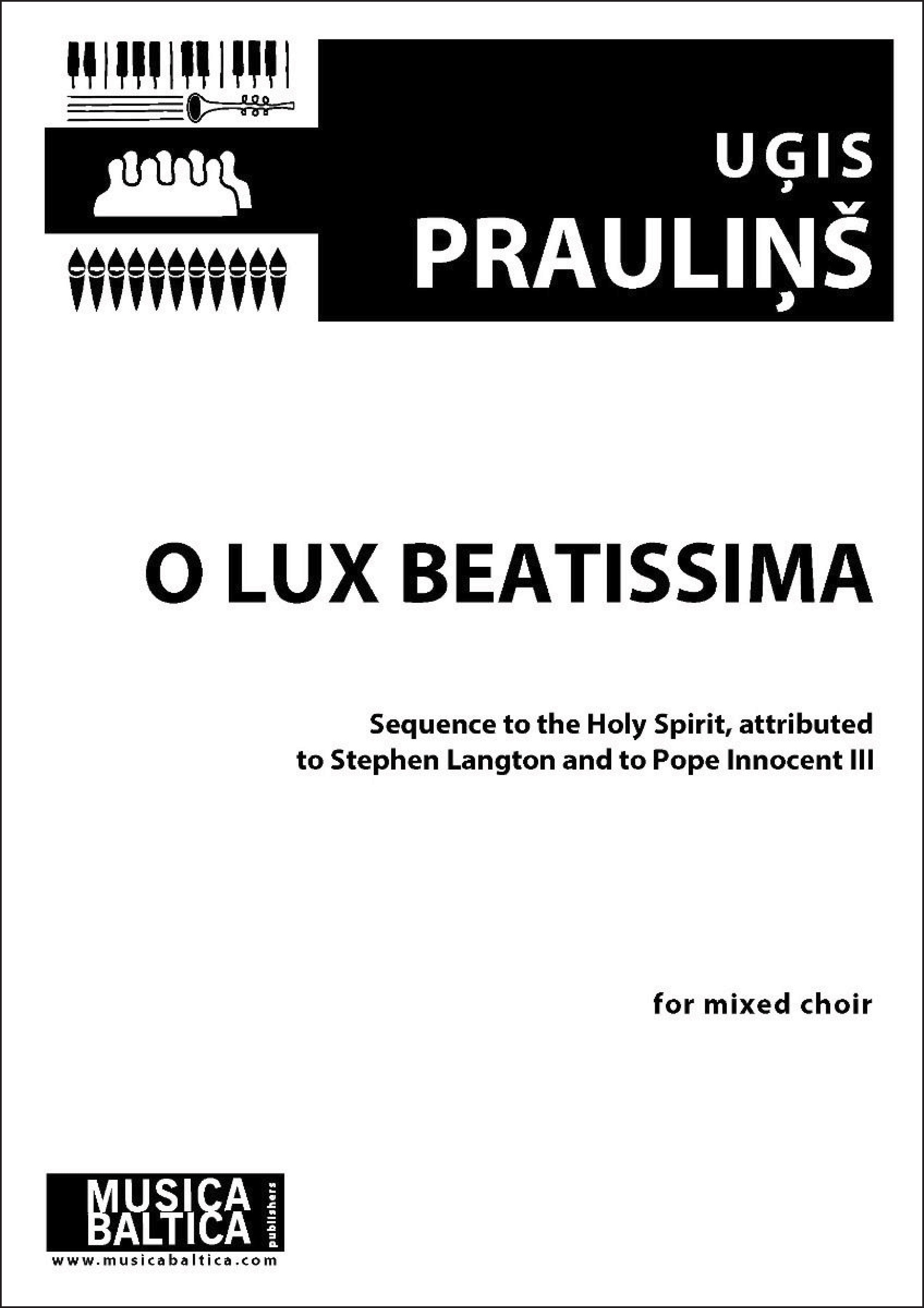 O Lux Beatissima Cover Image