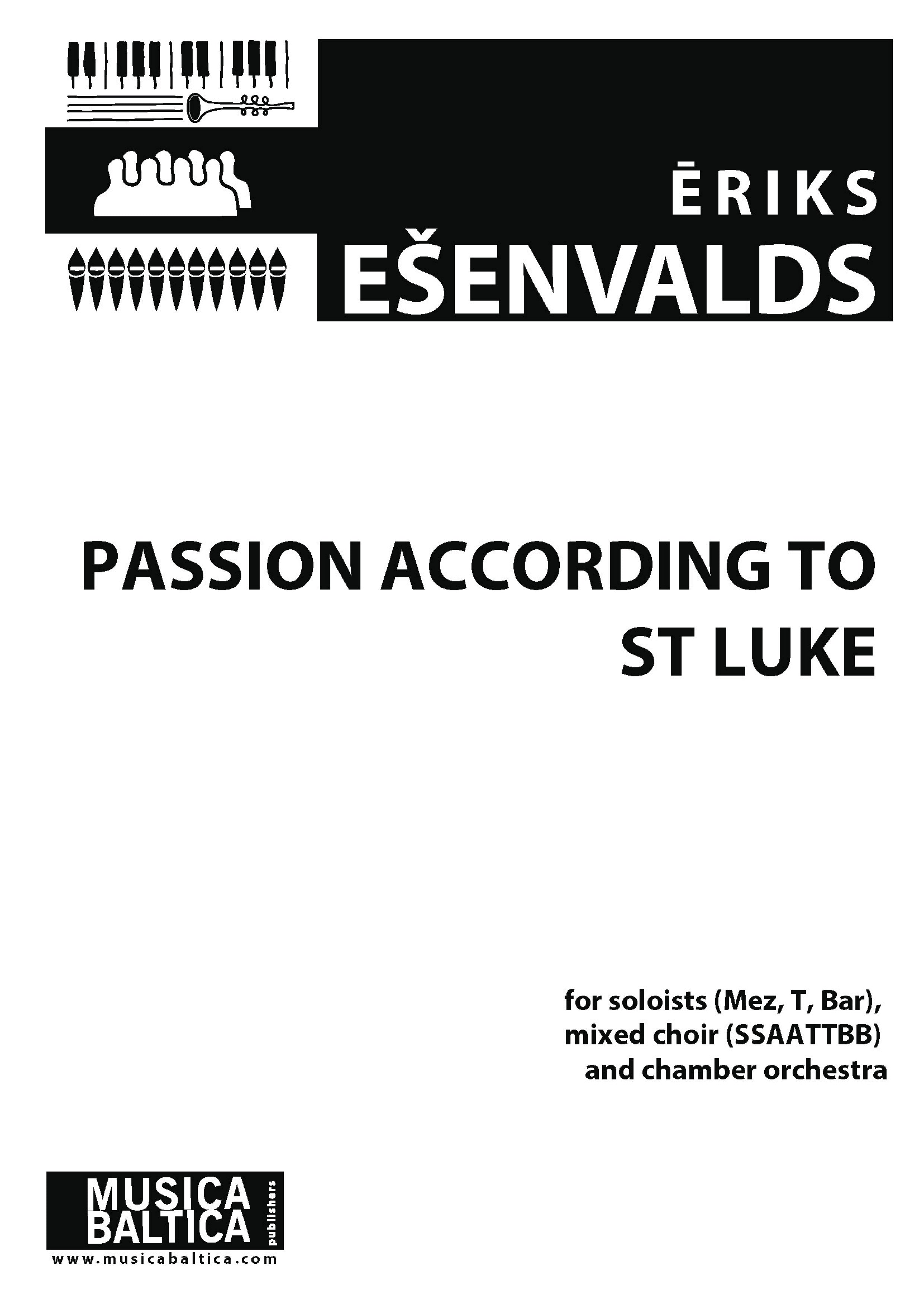 Passion According to St. Luke Cover Image