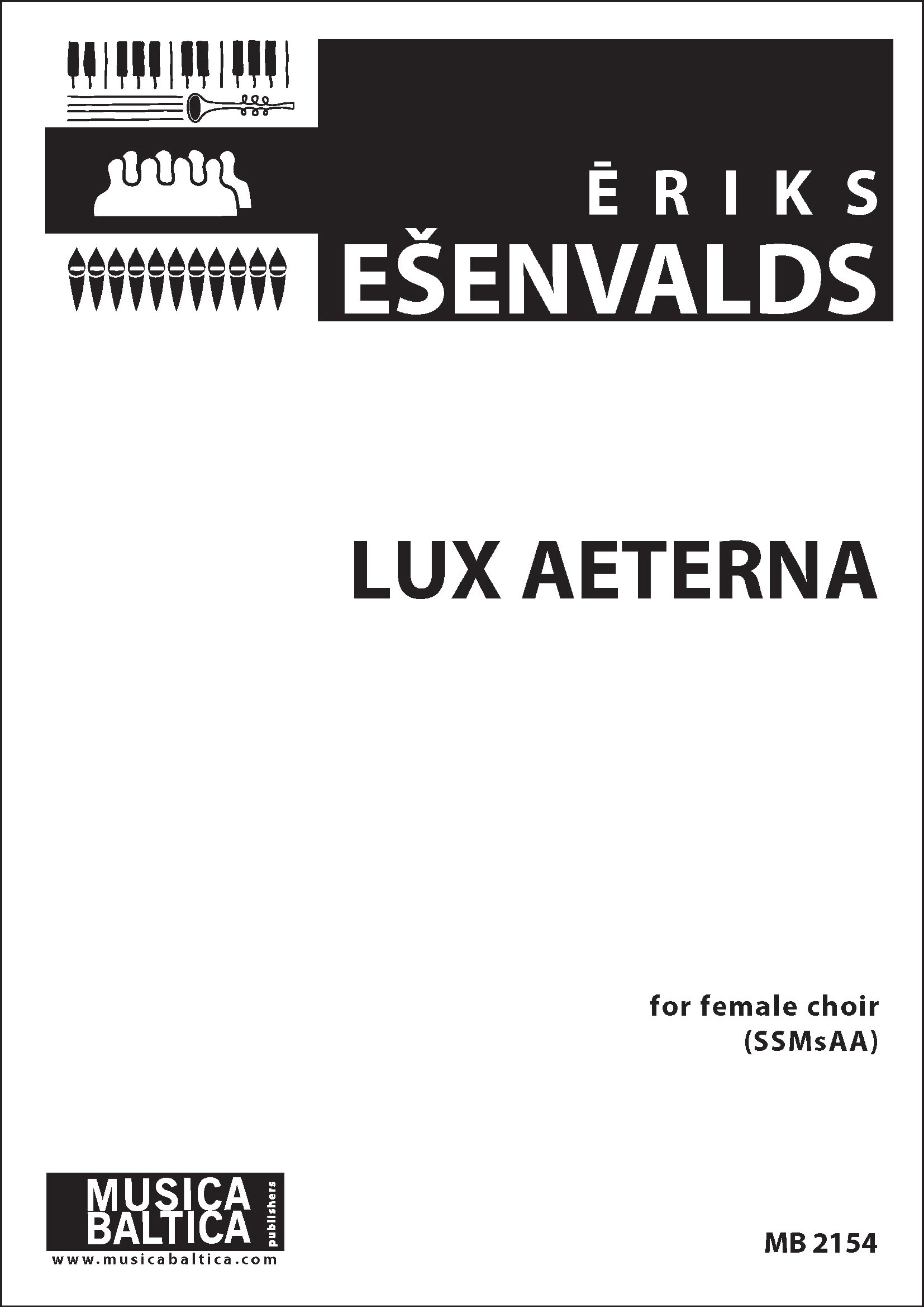 Lux Aeterna (Upper Voices) for SSMsAA Choir Cover Image