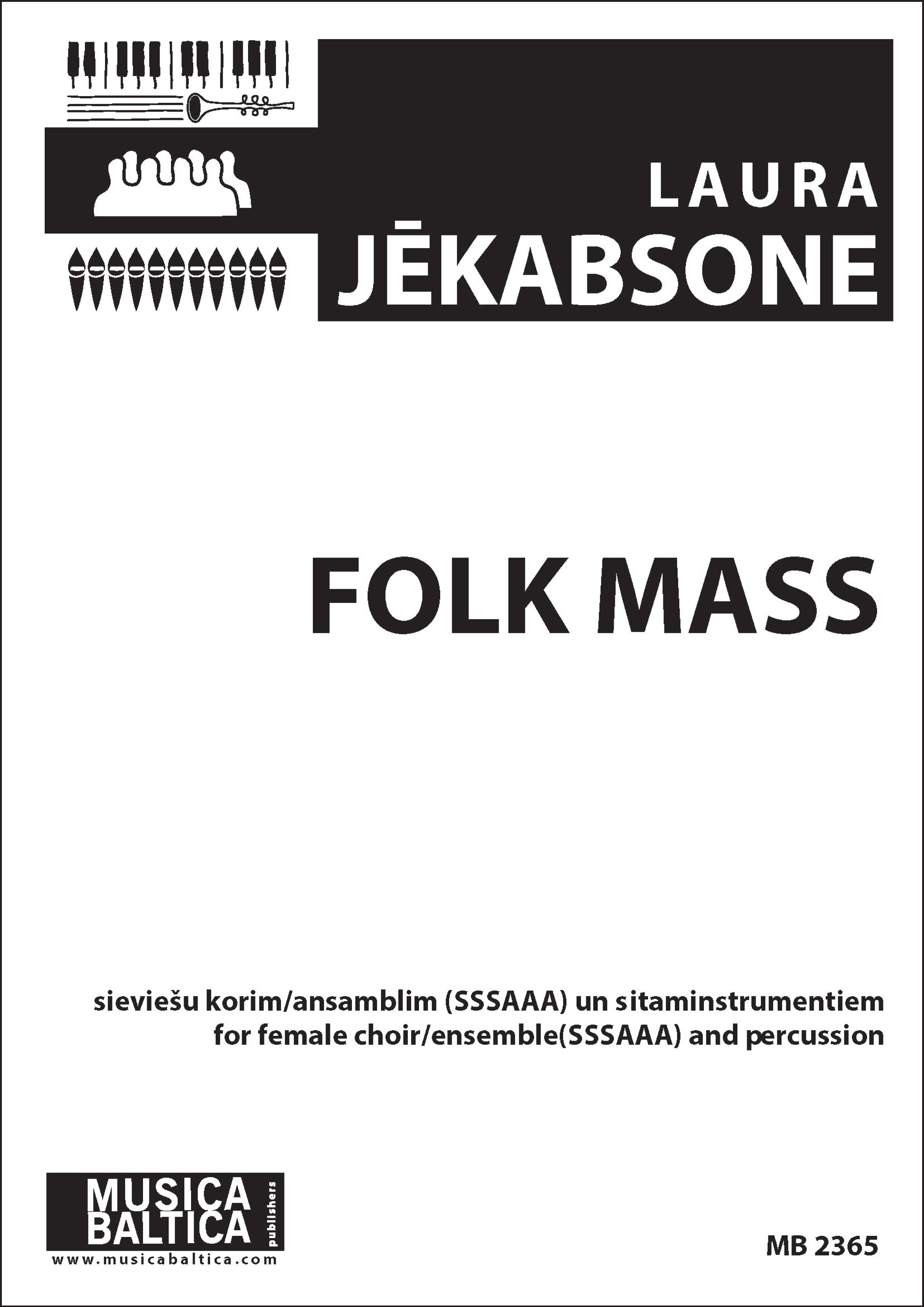 Folk Mass for SSSAAA Choir and Percussion Cover Image