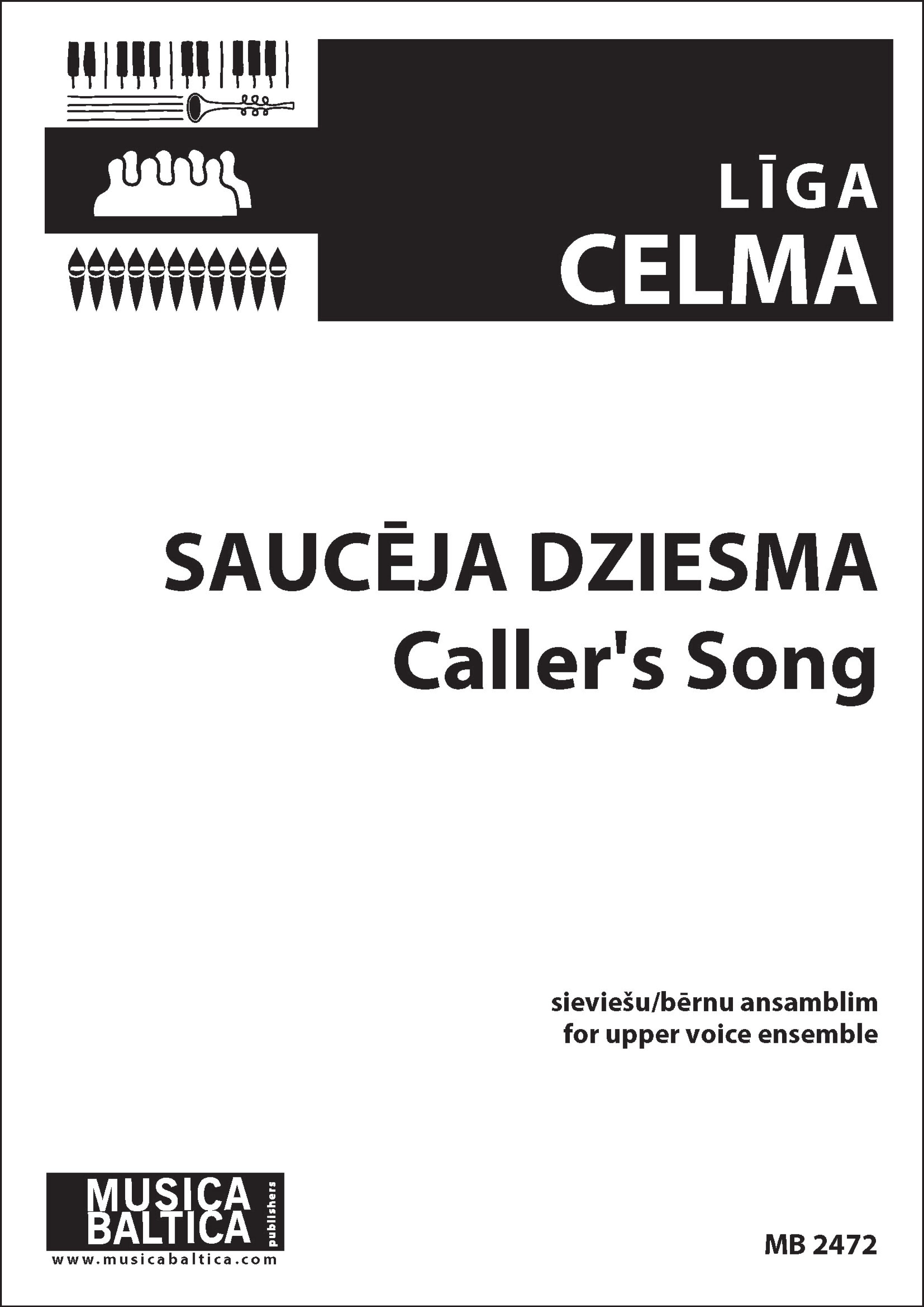 Caller's Song (Sauceja dziesma) for SA soli, SSAAA Choir Cover Image