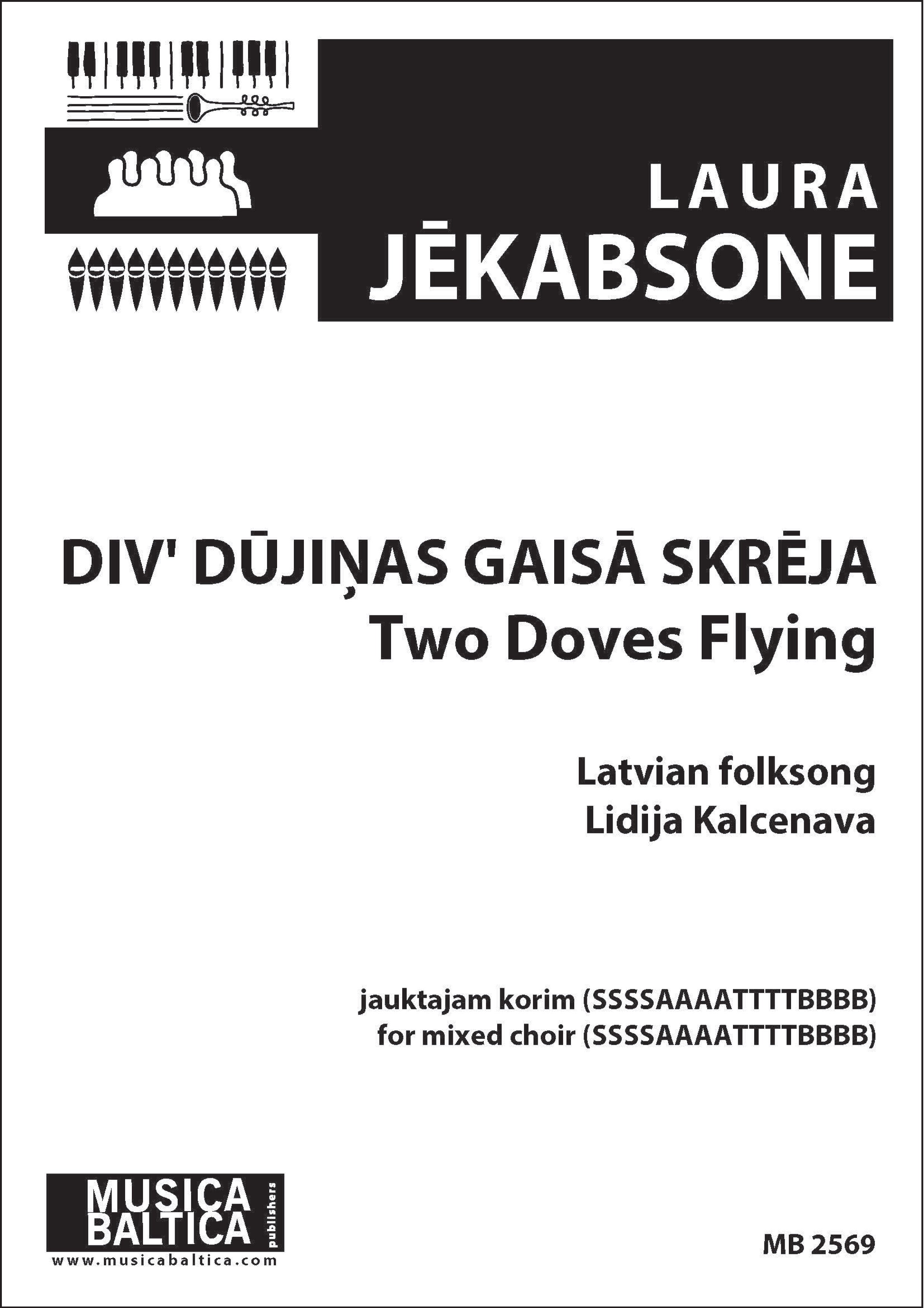 Div' dujinas gaisa skreja (Two Doves Flying) (Mixed Choir) Cover Image