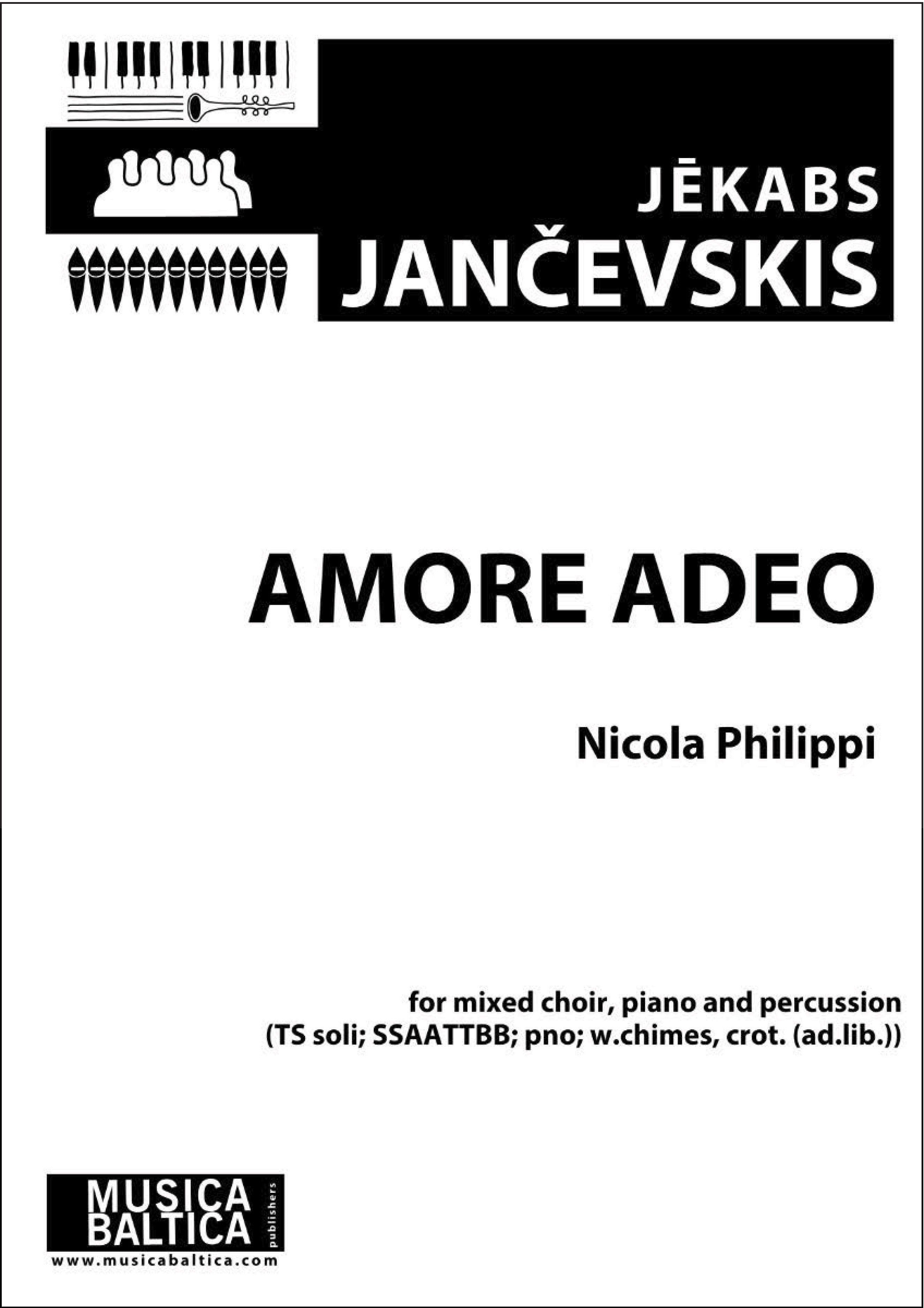 Amore Adeo (Mixed Choir) Cover Image