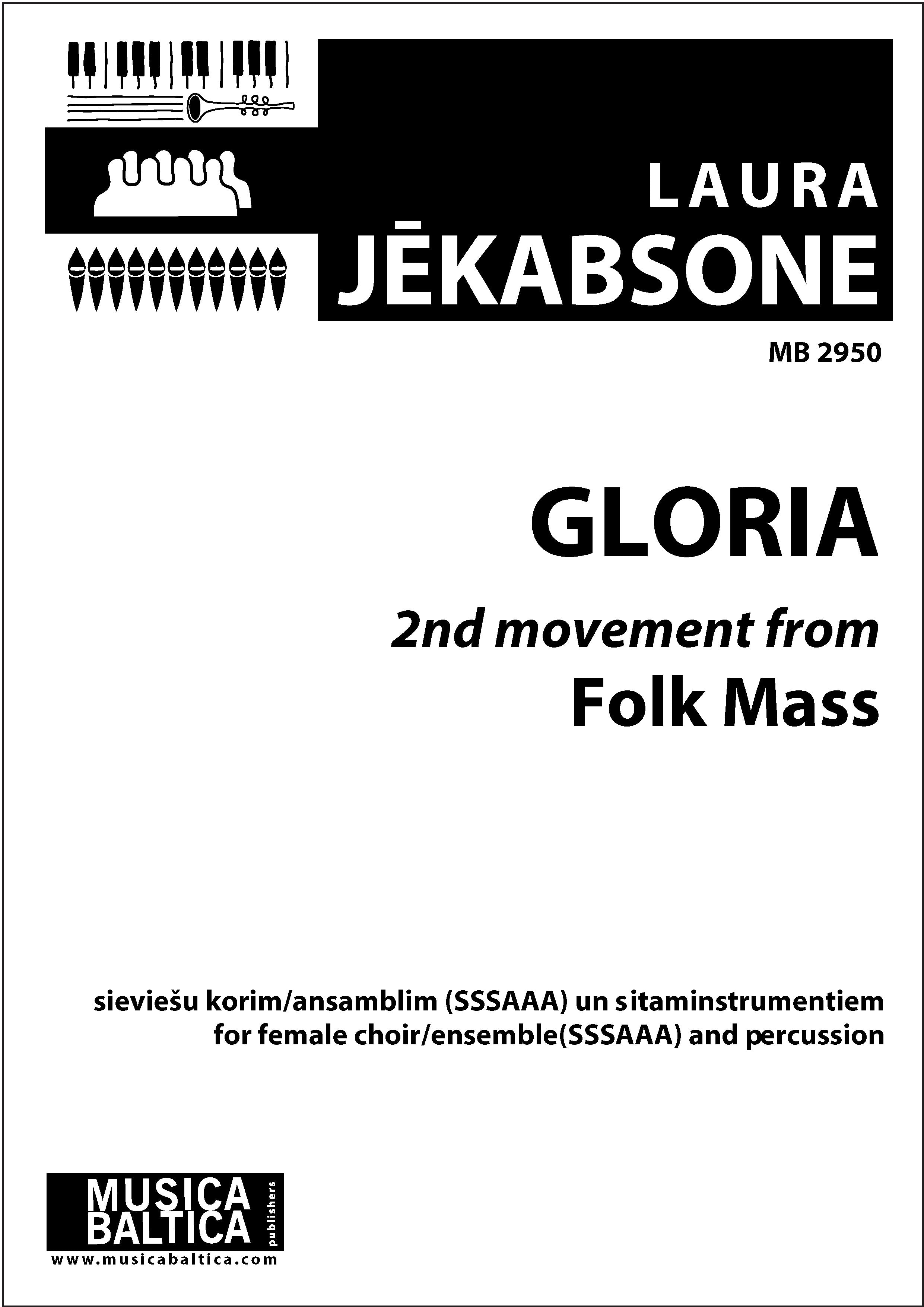 Gloria (2nd movement from Folk Mass) (Upper Voices) Cover Image