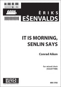 It is Morning Senlin Says (Mixed Choir) Cover Image