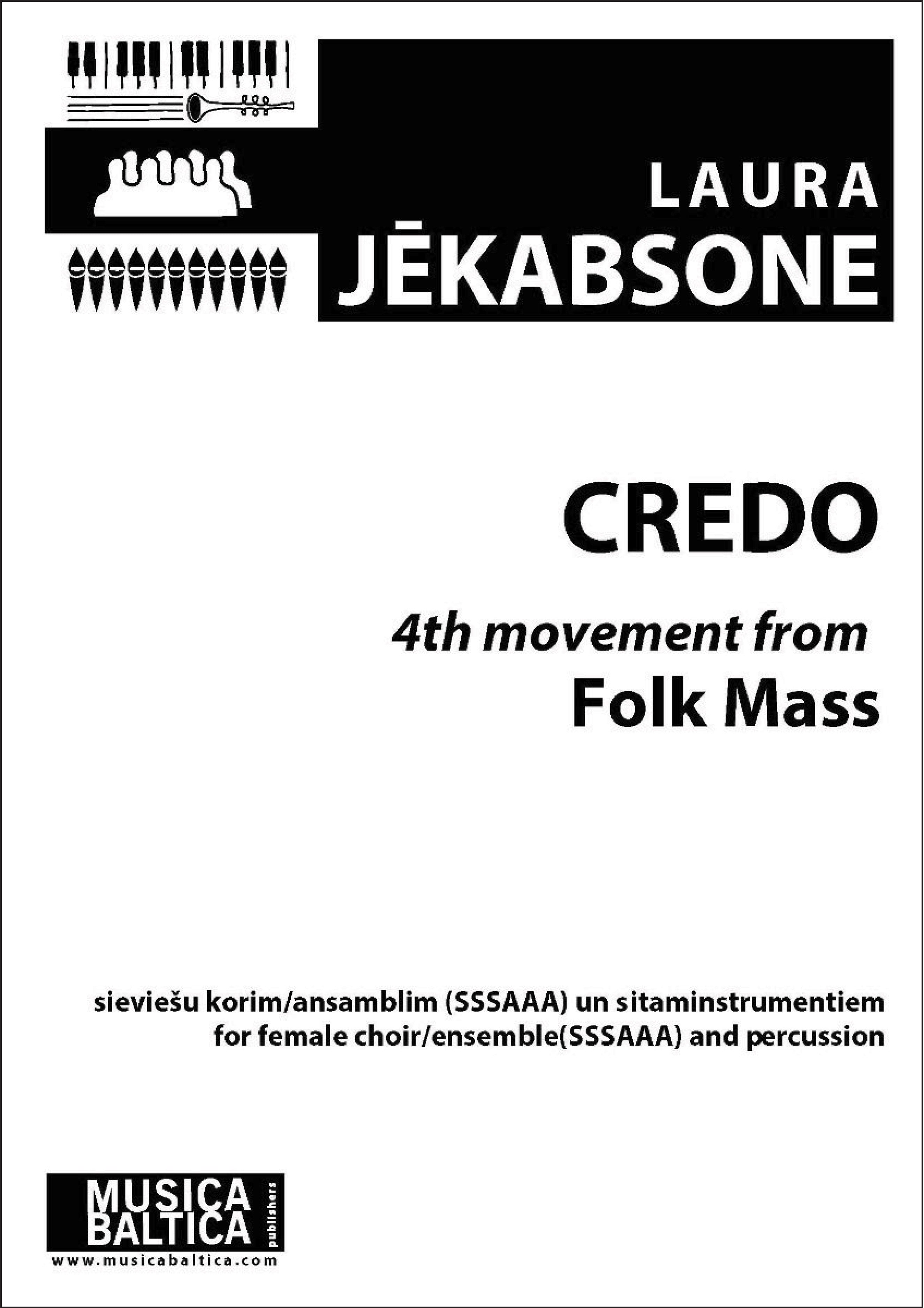 Credo (4th movement from Folk Mass) (Upper Voices) Cover Image