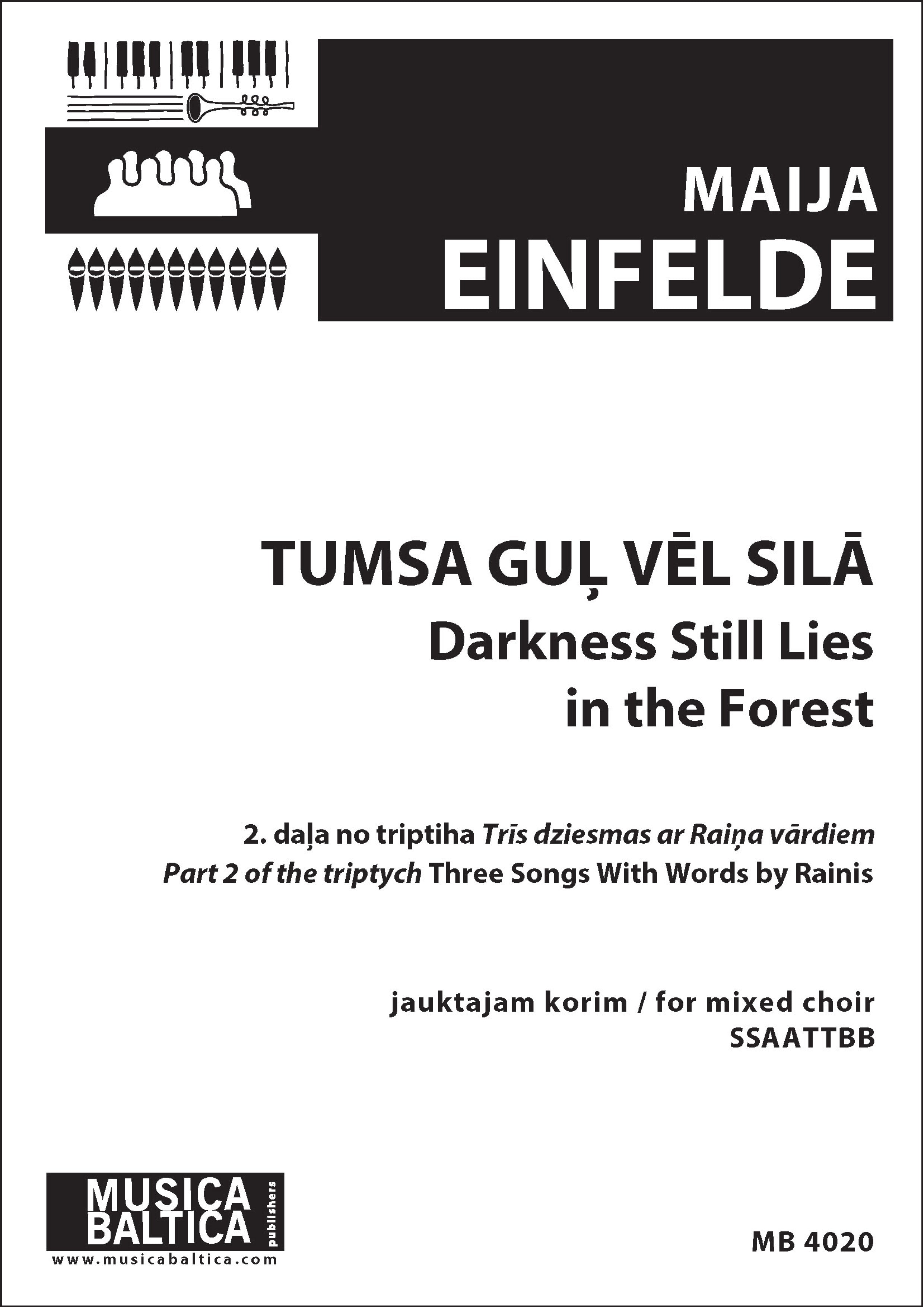 Tumsa gul vel sila (Darkness Still Lies in the Forest) (Mixed Choir) Cover Image