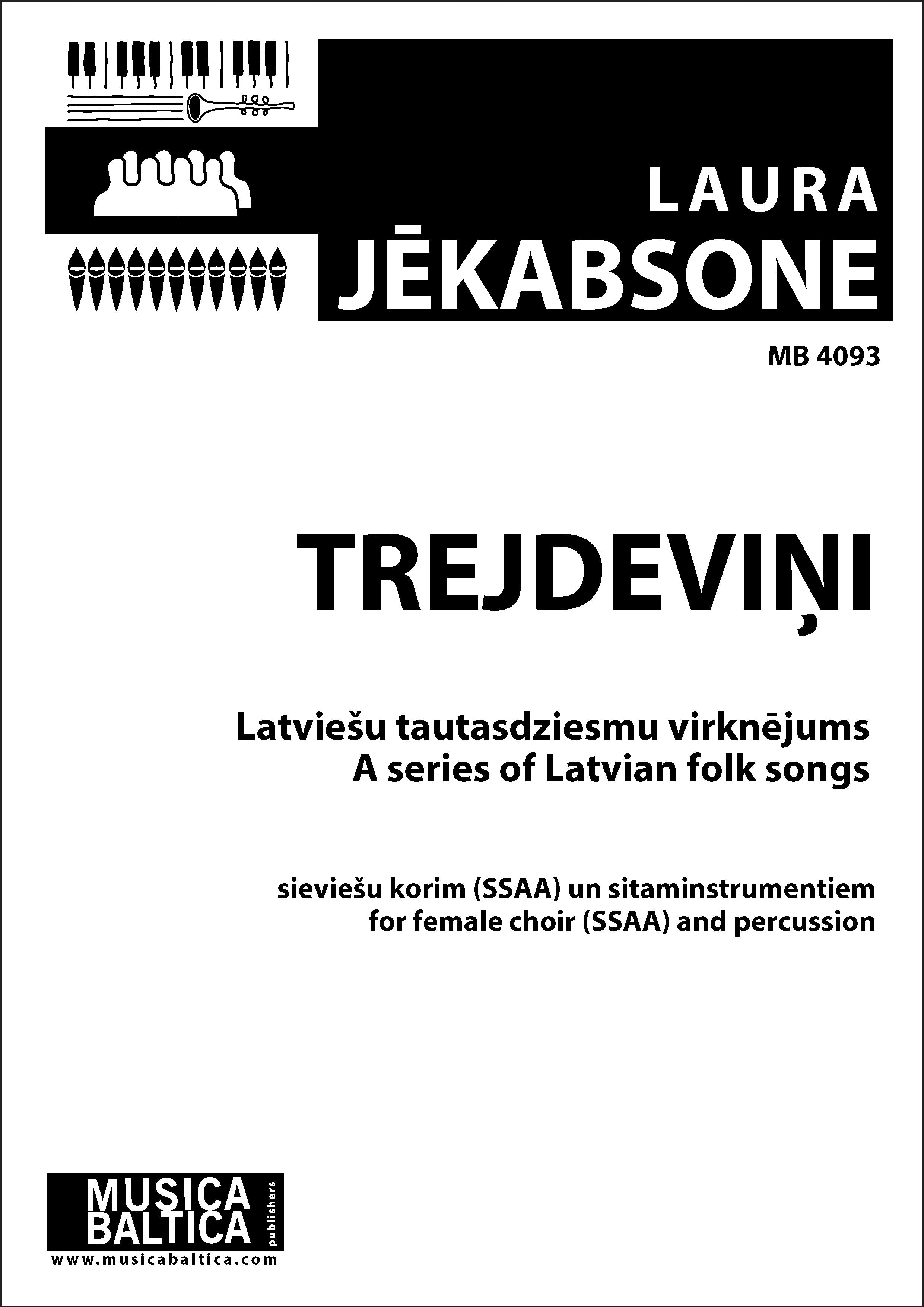 Trejdevini (A series of Latvian folksongs) (Upper Voice Choir) Cover Image