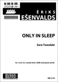 Only in Sleep (Mixed Choir, SAB) Cover Image