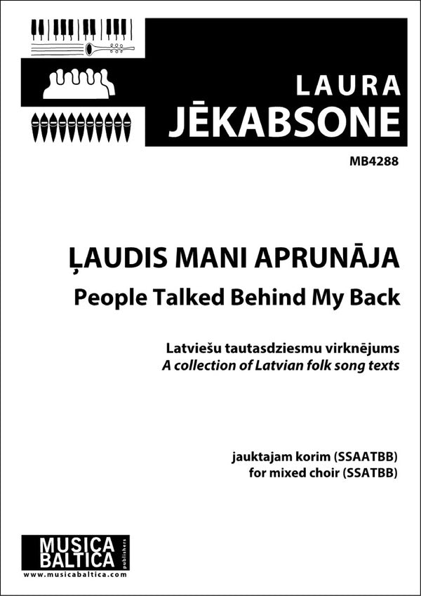 Laudis mani aprunaja (People Talked Behind My Back) (Mixed Voices) Cover Image