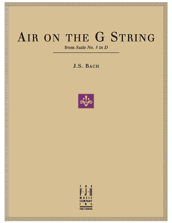 Air on the G String, from Suite No. 3 in D Cover Image
