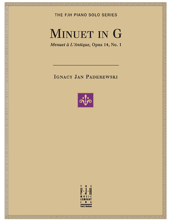 Minuet in G (Menuet a L'Antique, Op. 14, No. 1) Sheet Music Preview