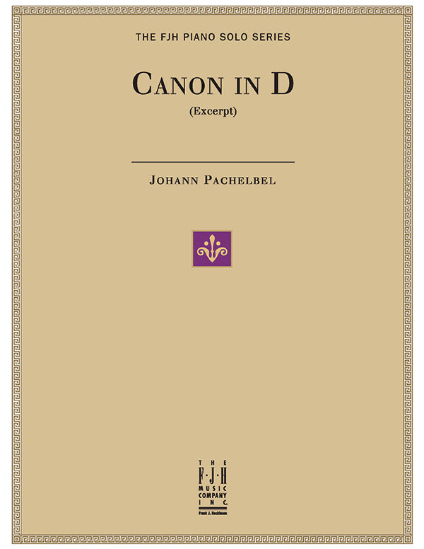 Canon in D (Excerpt) Sheet Music Preview