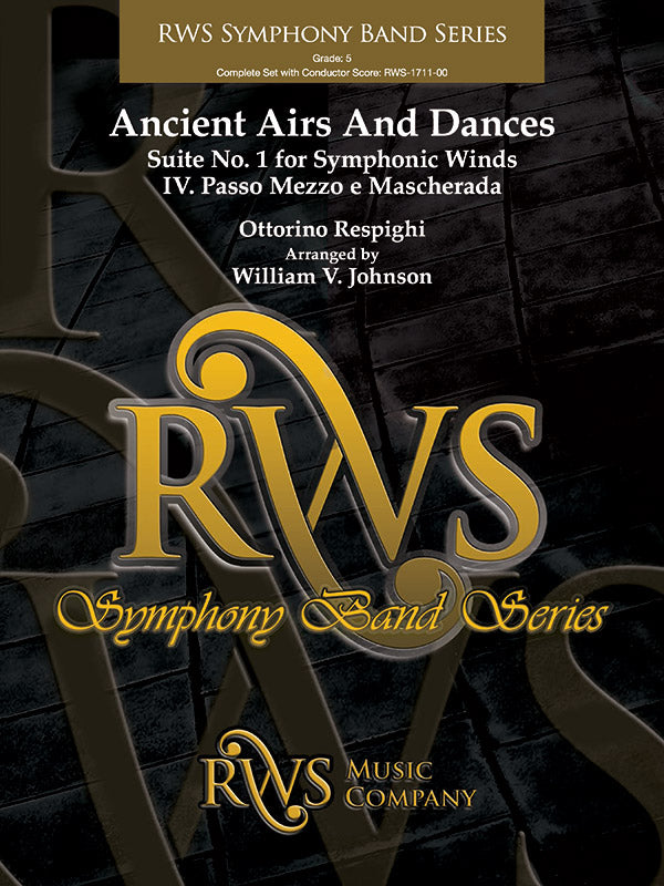 Ancient Airs and Dances - Suite No. 1 for Symphonic Winds - IV. Passo Mezzo e Mascherada: 3rd B-flat Clarinet Sheet Music Preview