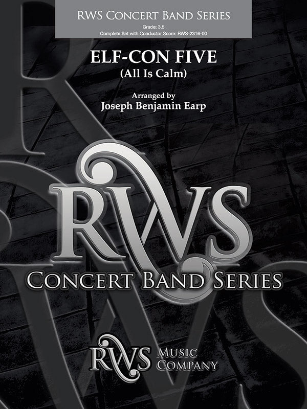 ELF-CON FIVE - All Is Calm: 1st B-flat Clarinet Sheet Music Preview