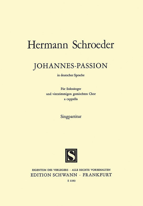 Johannes-Passion Cover Image