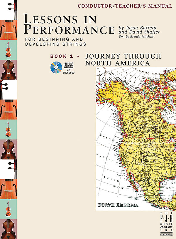 Lessons in Performance Book 1, Journey Through North America - Conductor/Teacher's Manual Cover Image