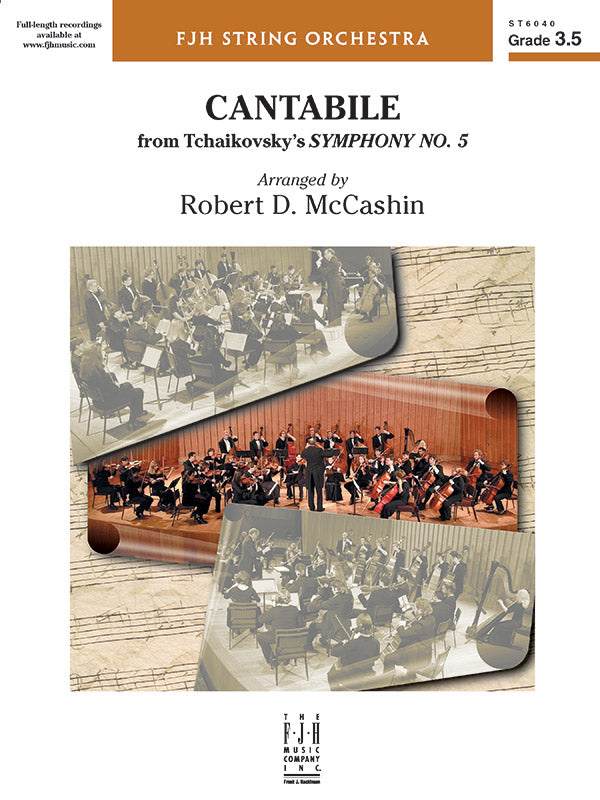Cantabile (from Tchaikovsky's Symphony No. 5): Violin 2 Sheet Music Preview