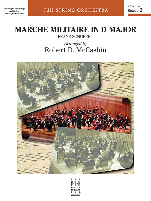 Marche Militaire in D Major: Score Sheet Music Preview