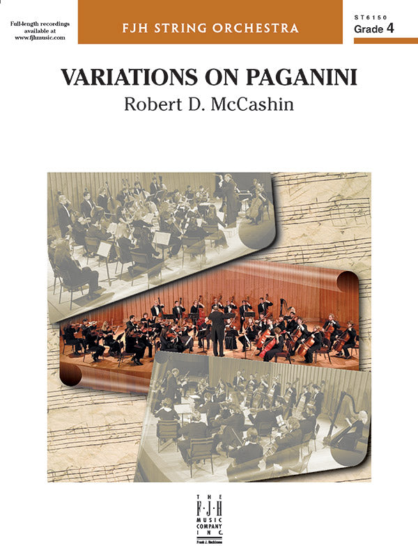 Variations on Paganini: Violin 1 Sheet Music Preview