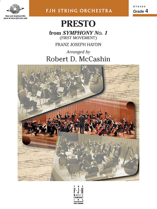 Presto from Symphony No. 1 Cover Image