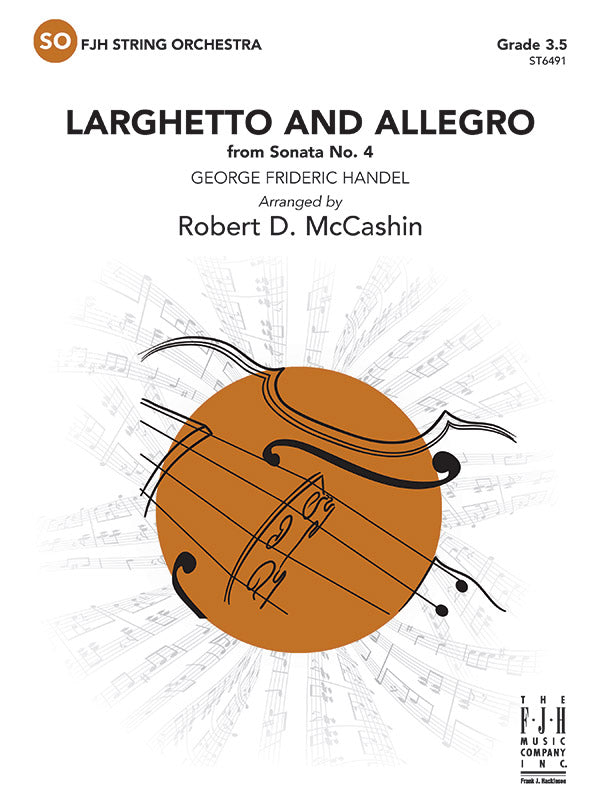 Larghetto and Allegro (from Sonata No. 4): Violin 3 (Viola T.C.) Sheet Music Preview