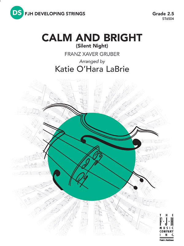 Calm and Bright (Silent Night): Violin 1 Sheet Music Preview