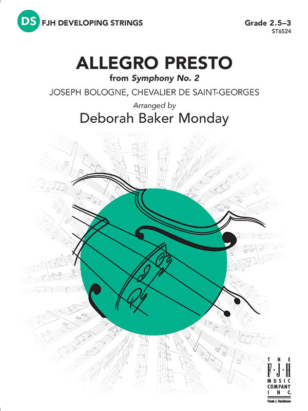 Allegro Presto (From Symphony No. 2) Sheet Music Preview