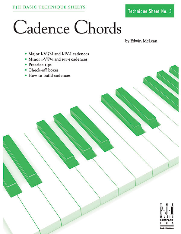 Cadence Chords Sheet Music Preview