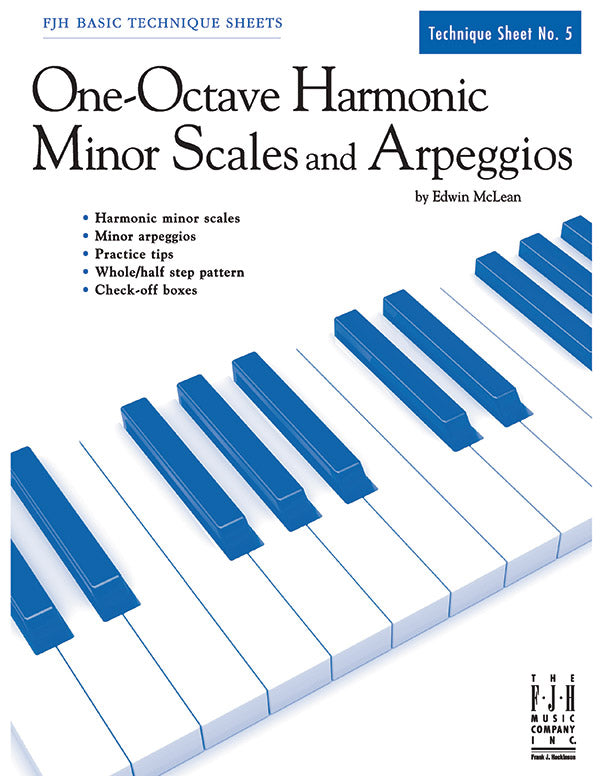 One-Octave Harmonic Minor Scales and Arpeggios Cover Image