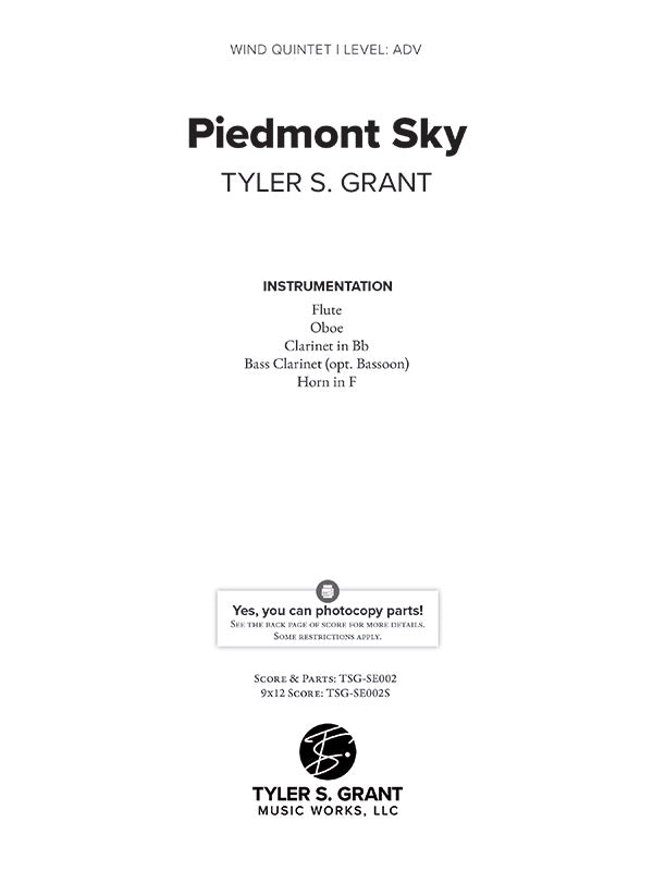 Piedmont Sky Cover Image