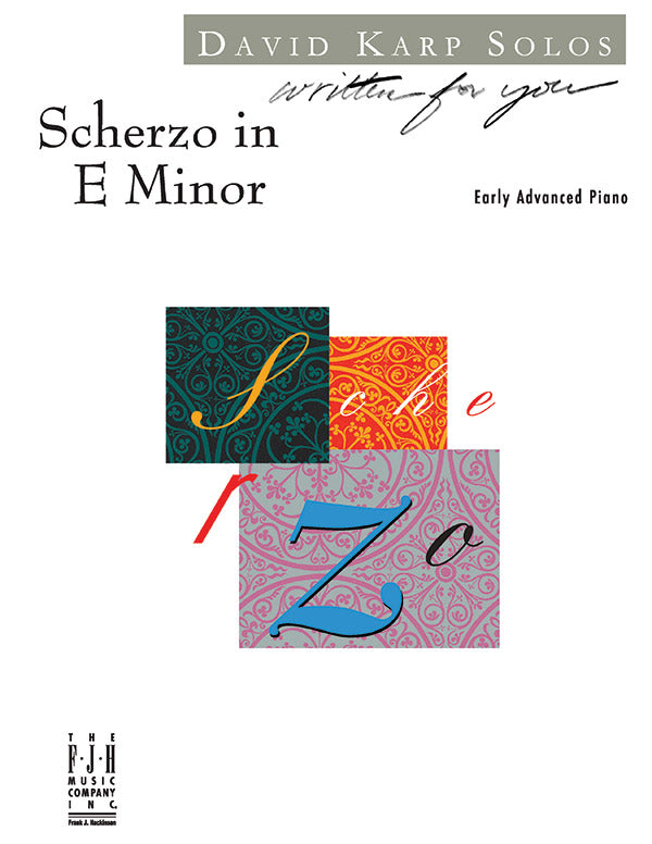 Scherzo in E Minor Sheet Music Preview
