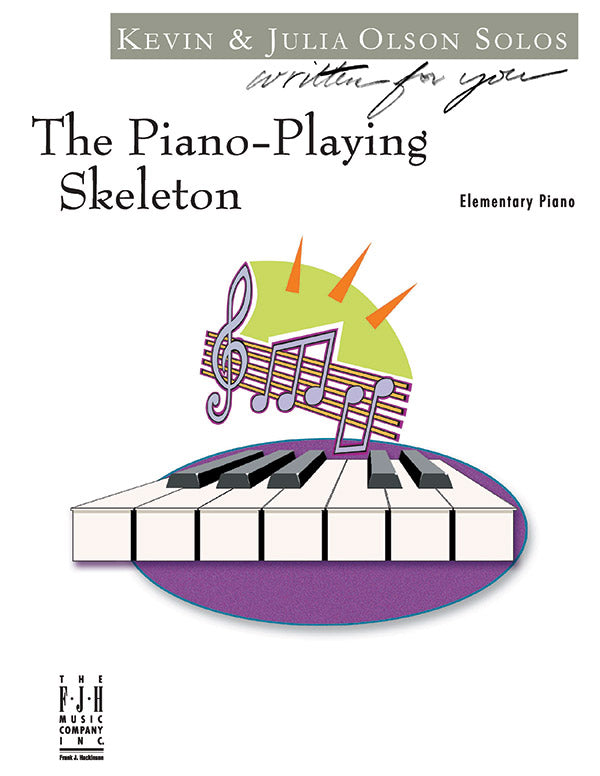The Piano-Playing Skeleton Sheet Music Preview
