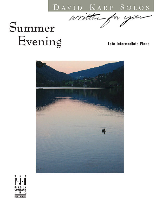 Summer Evening Sheet Music Preview