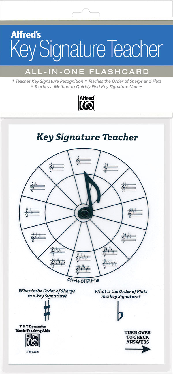 Alfred's Key Signature Teacher: All-In-One Flashcard (White) Cover Image