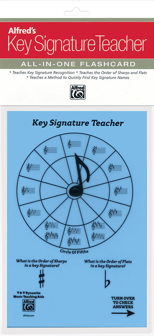 Alfred's Key Signature Teacher: All-In-One Flashcard (Blue) Cover Image