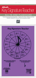 Alfred's Key Signature Teacher: All-In-One Flashcard (Purple) Cover Image