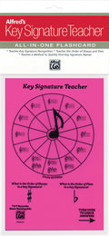 Alfred's Key Signature Teacher: All-In-One Flashcard (Pink) Cover Image