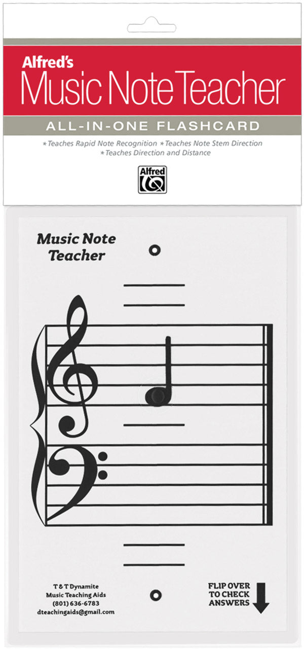 Alfred's Music Note Teacher: All-In-One Flashcard (White) Cover Image